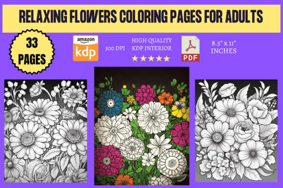 Download Relaxing Flowers Coloring Pages 2 - Relaxing Collection
