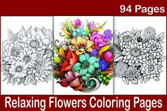 Download 100+ Relaxing Flowers Coloring Pages - Relaxing Collection