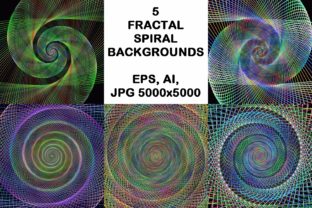 Download 5 Fractal Spiral Design Backgrounds - Spiral design Collection