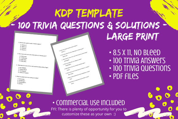 Download 100 Trivia Questions/Answers Large Print - Large print Collection