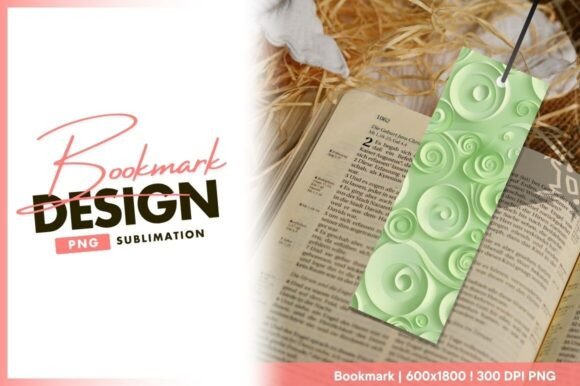 Download Light Green Spiral Design Bookmark - Spiral design Collection