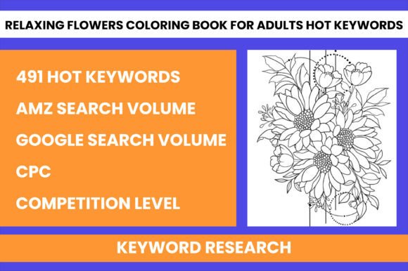 Download Relaxing Flowers Coloring Book for Adult - Relaxing Collection