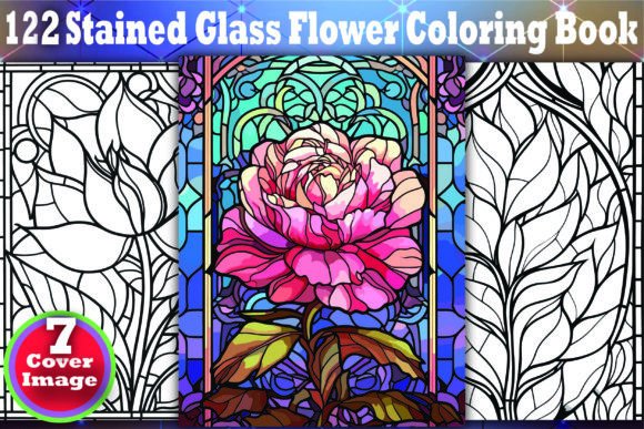 Download 122 Stained Glass Flower Coloring Book - Stained glass flower coloring book Collection