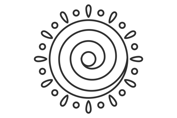 Download A Sun with a Spiral Design - Spiral design Collection