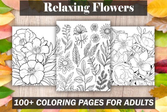 Download Relaxing Flowers Coloring Pages - Relaxing Collection