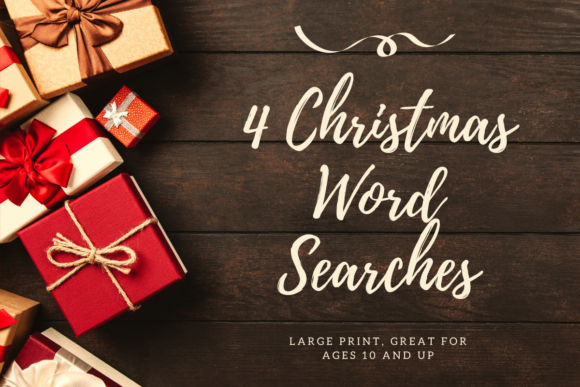 Download 4 Large Print Christmas Word Searches - Large print Collection